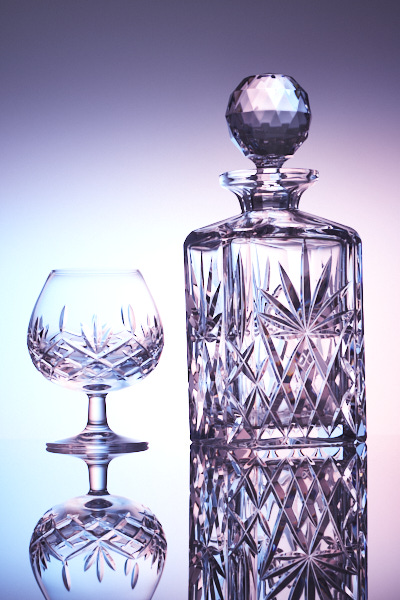Image of a brandy glass and decanter
